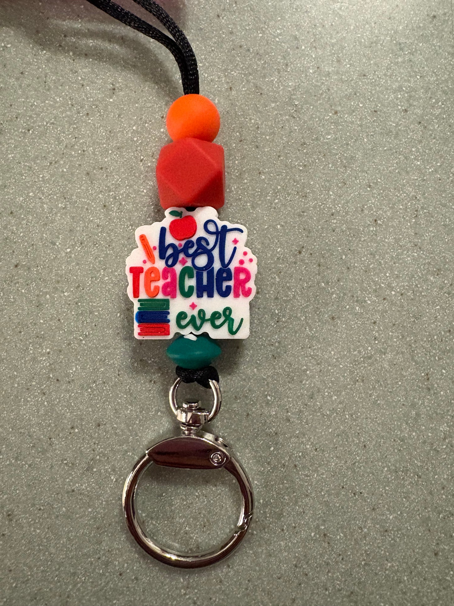 Best Teacher Ever Lanyard