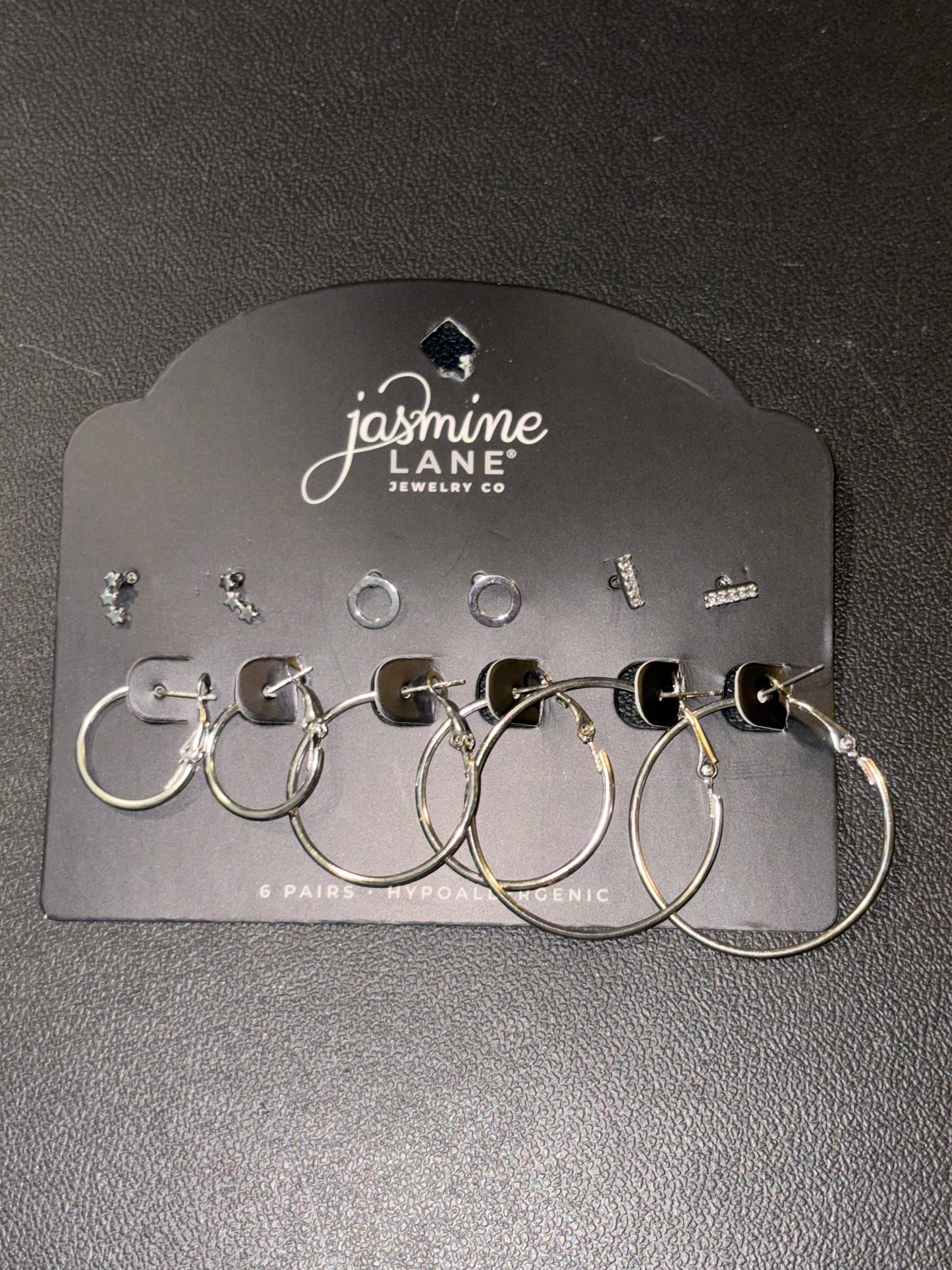Six pairs of Earrings, Jasmine Lane