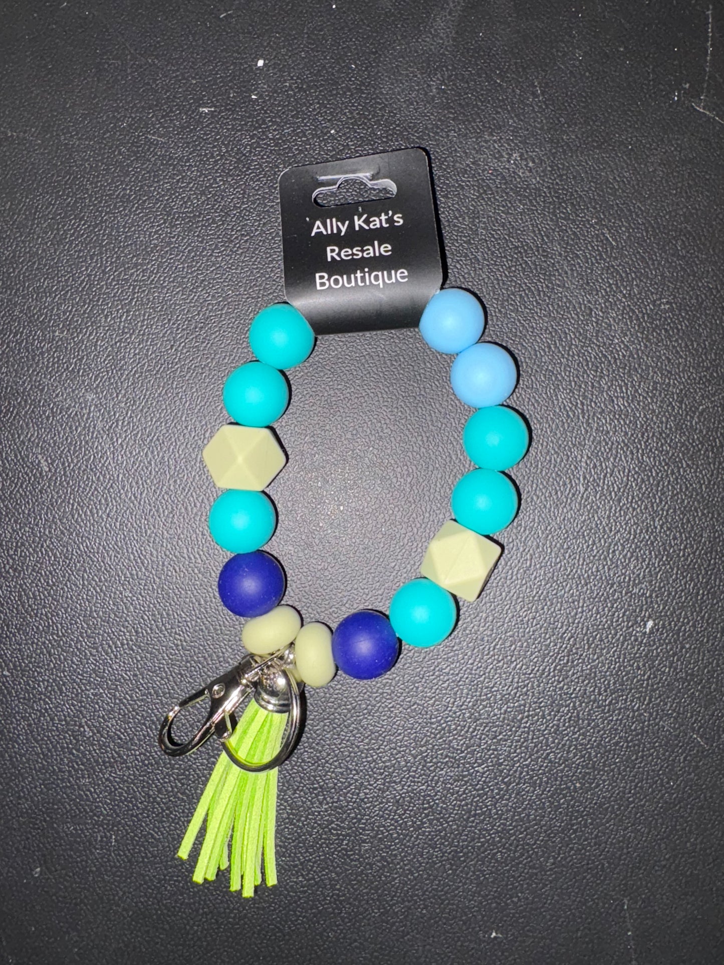 Silicone Bead Keychain Bracelets 10 different types to chose from