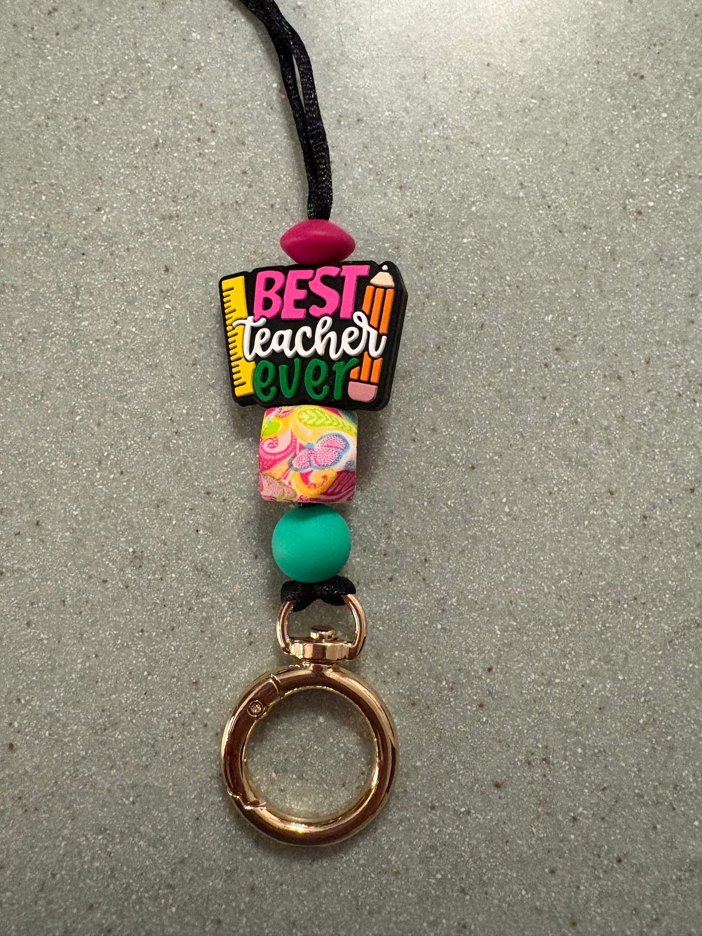 Best Teacher Ever Lanyard
