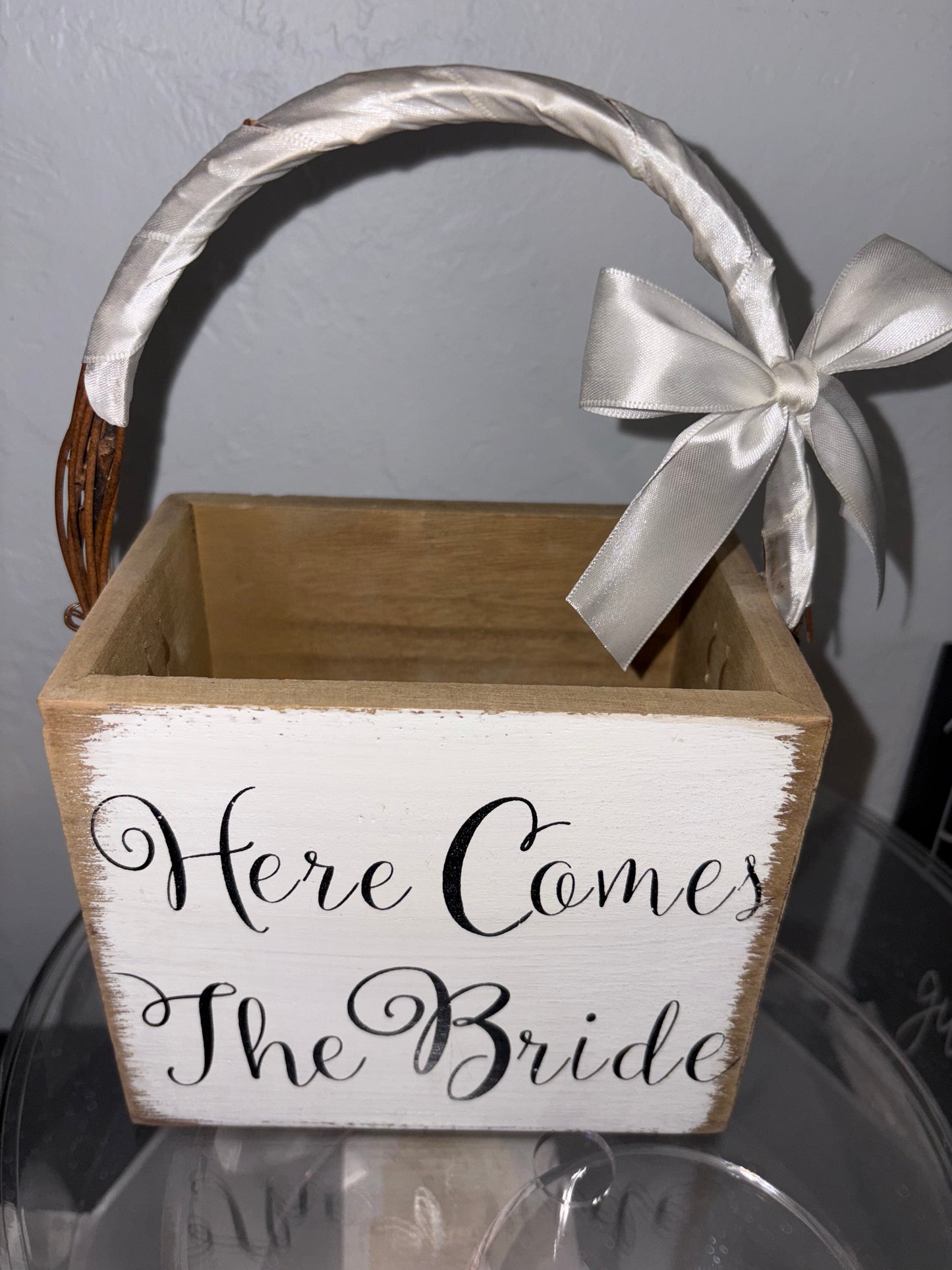 Rustic Flower Girl Basket
