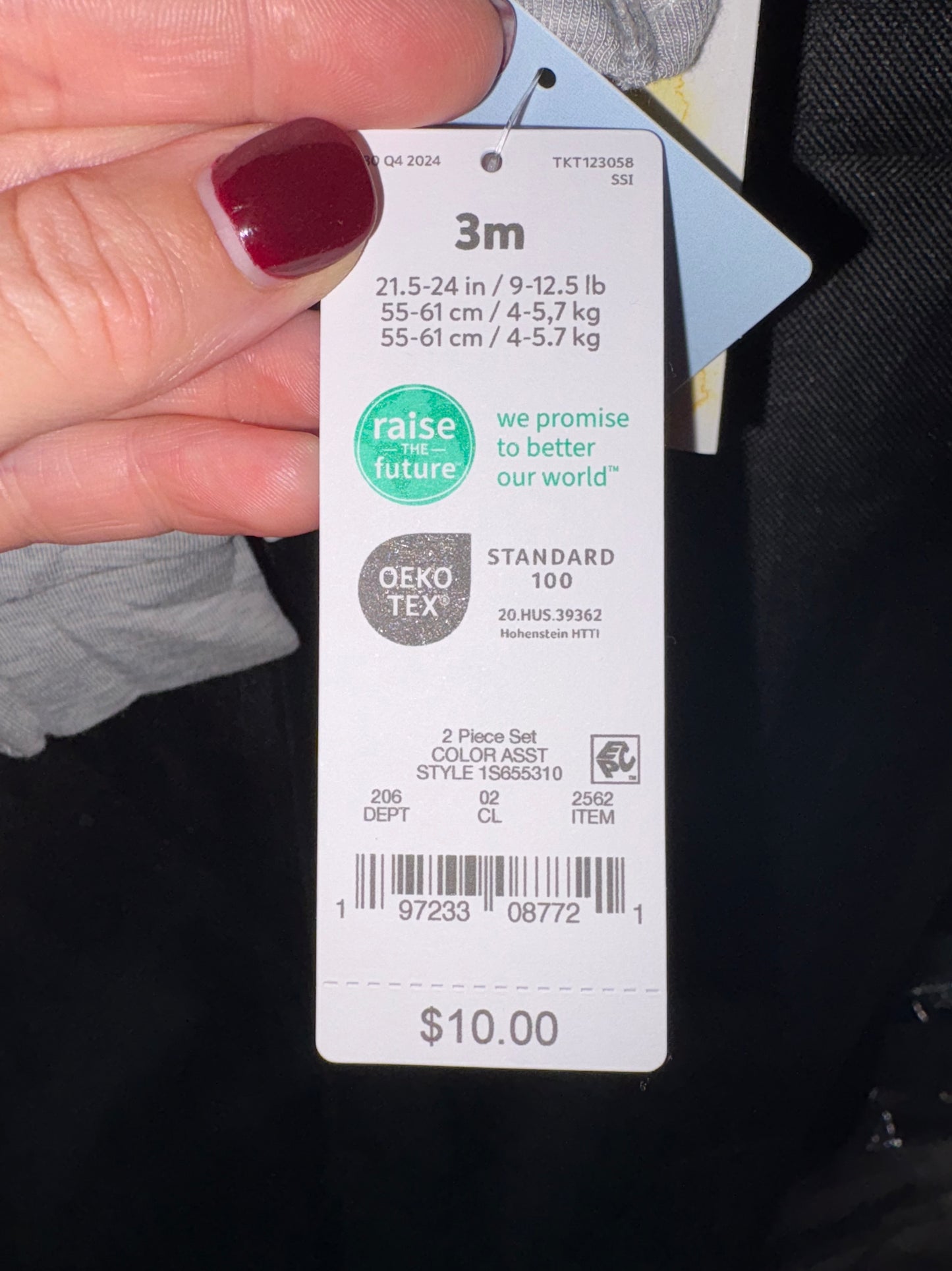 NWT 3 month Gray long sleeved outfit