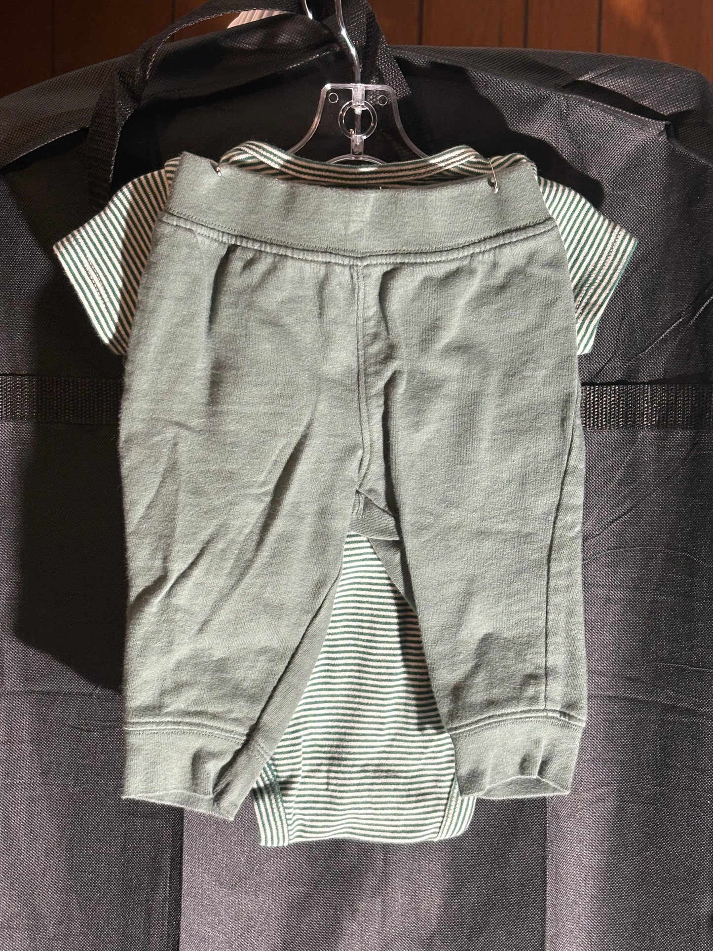 Size 6 month, Carters, Forest Green outfit