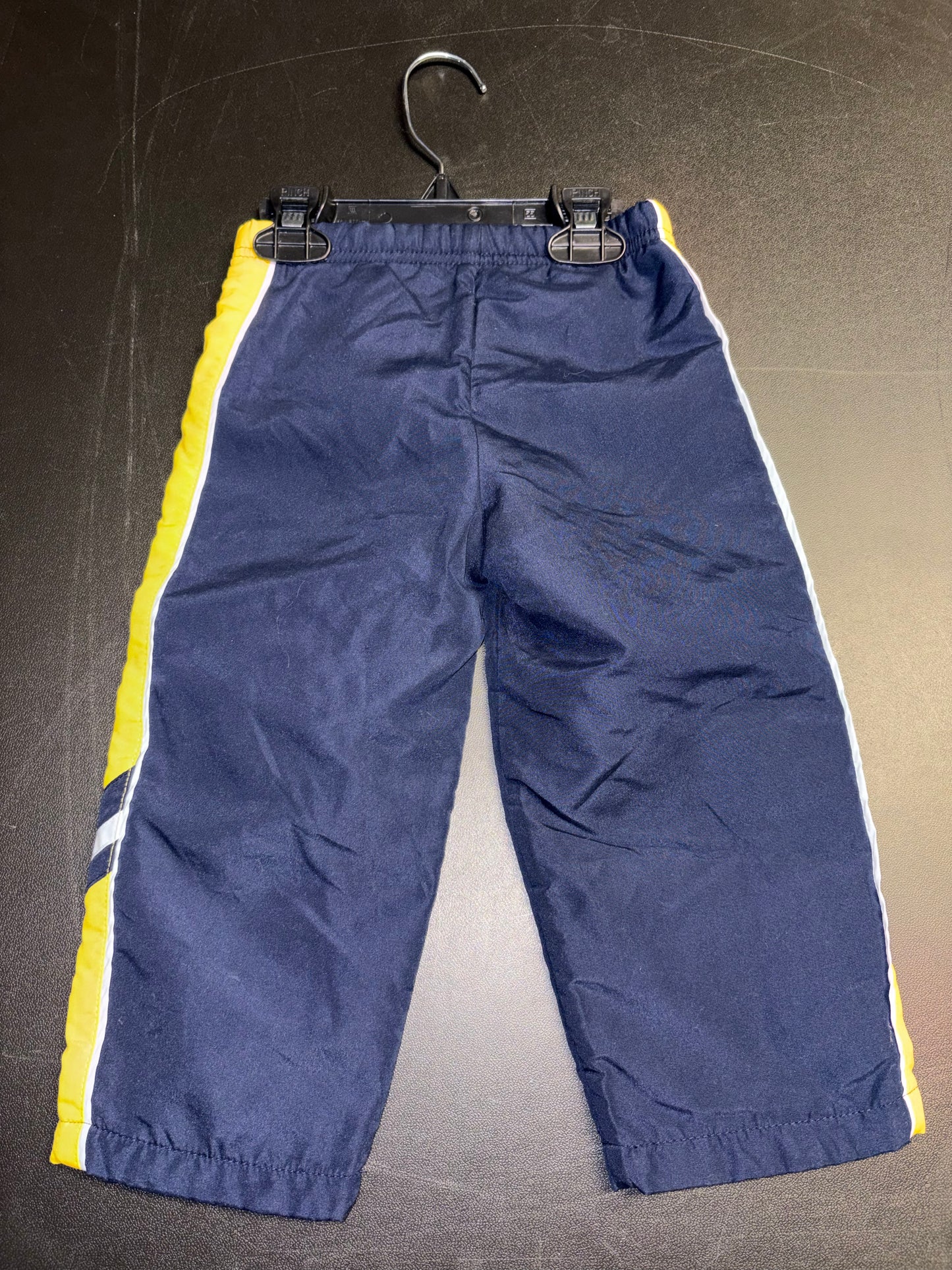 Size 24 month thick pants, Navy and Yellow