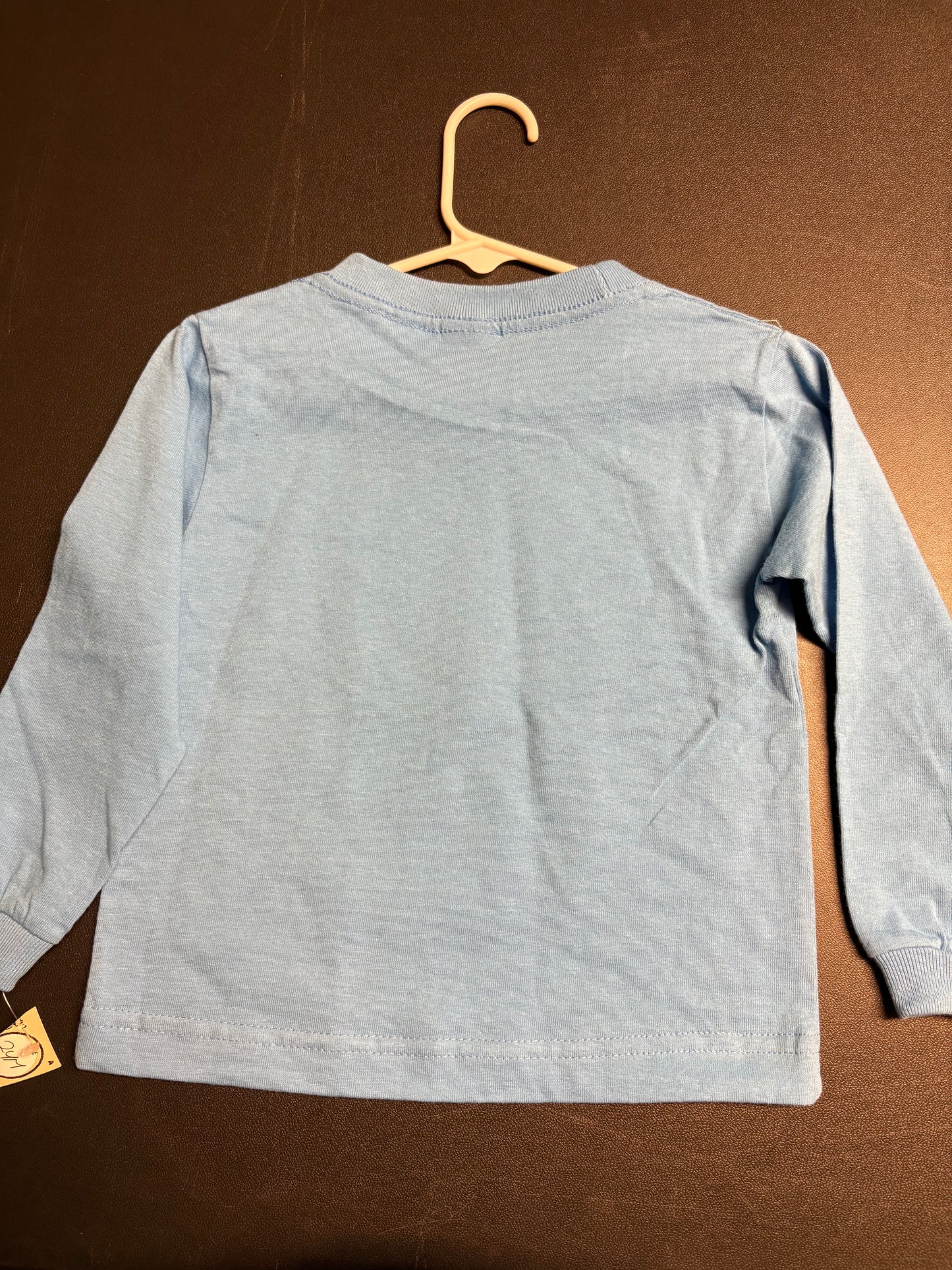 Size 24 month, long sleeved dusty blue shirt, Pipeline