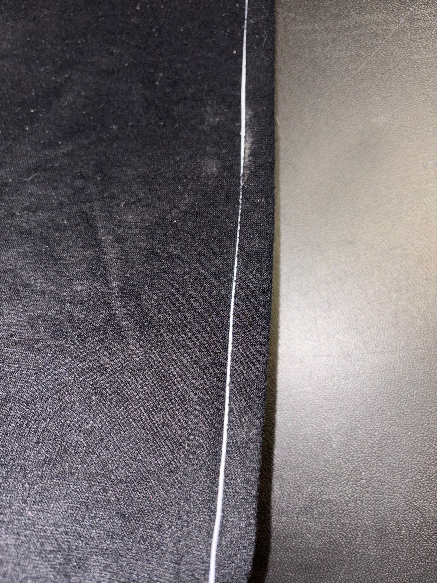 Size 6 Youth, Black with white strip, sweat pants