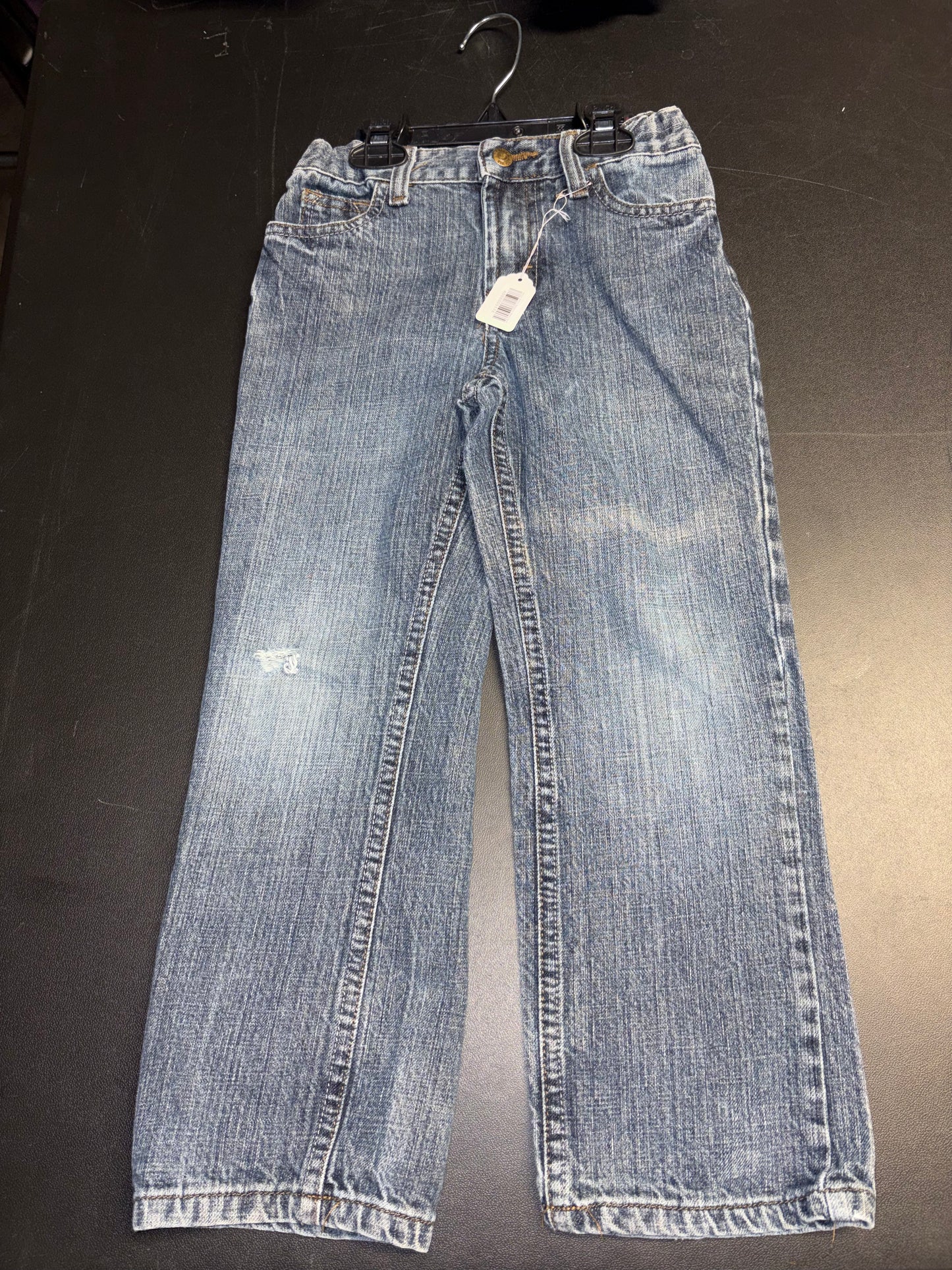 Size 6 Youth, denim with distress