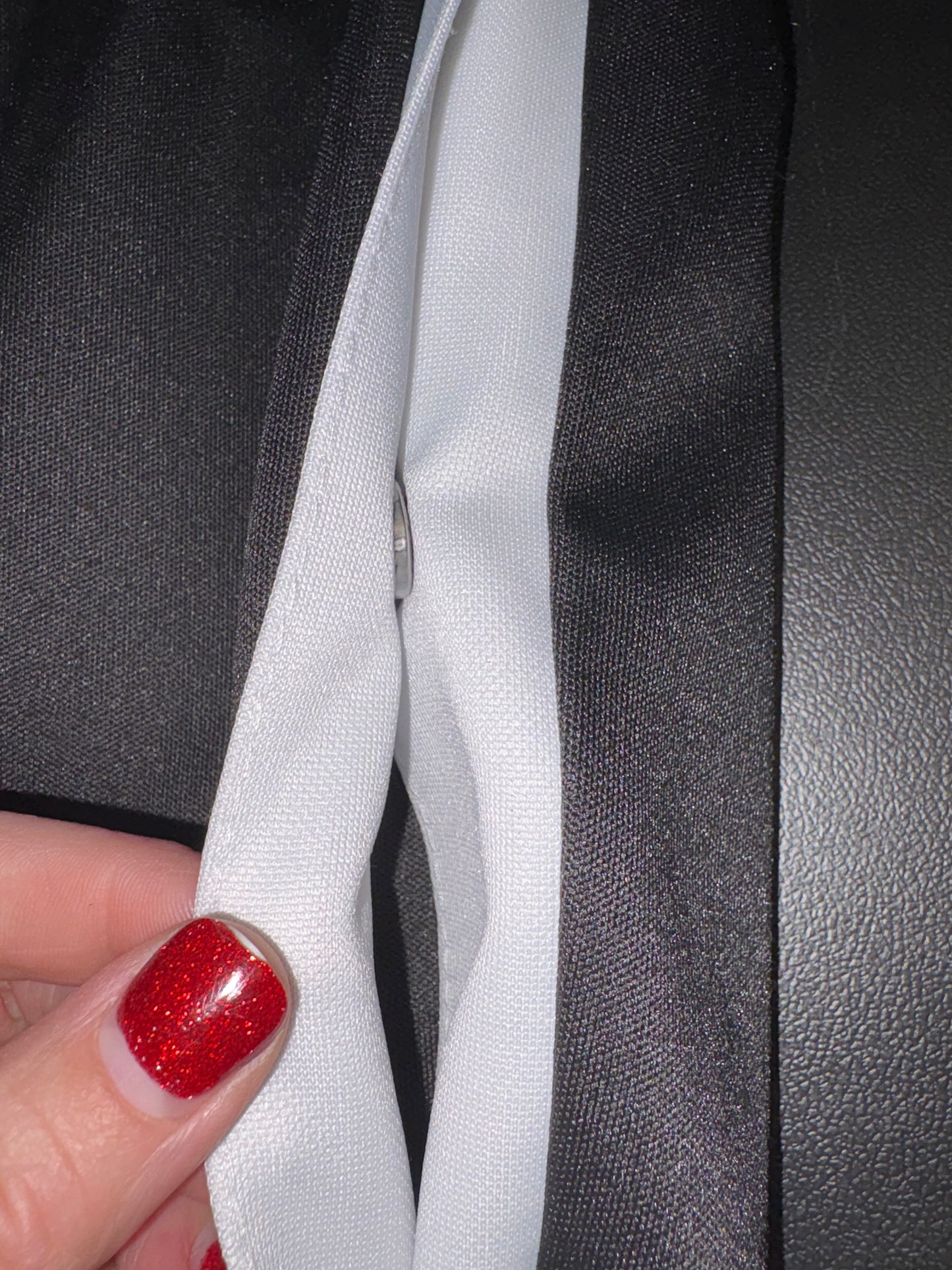 Size 6/7 Youth, Black and White snap up pants