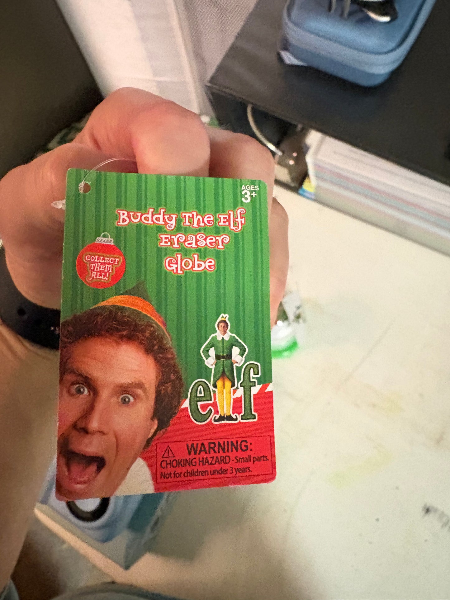 Buddy the Elf Eraser Globe 2 available