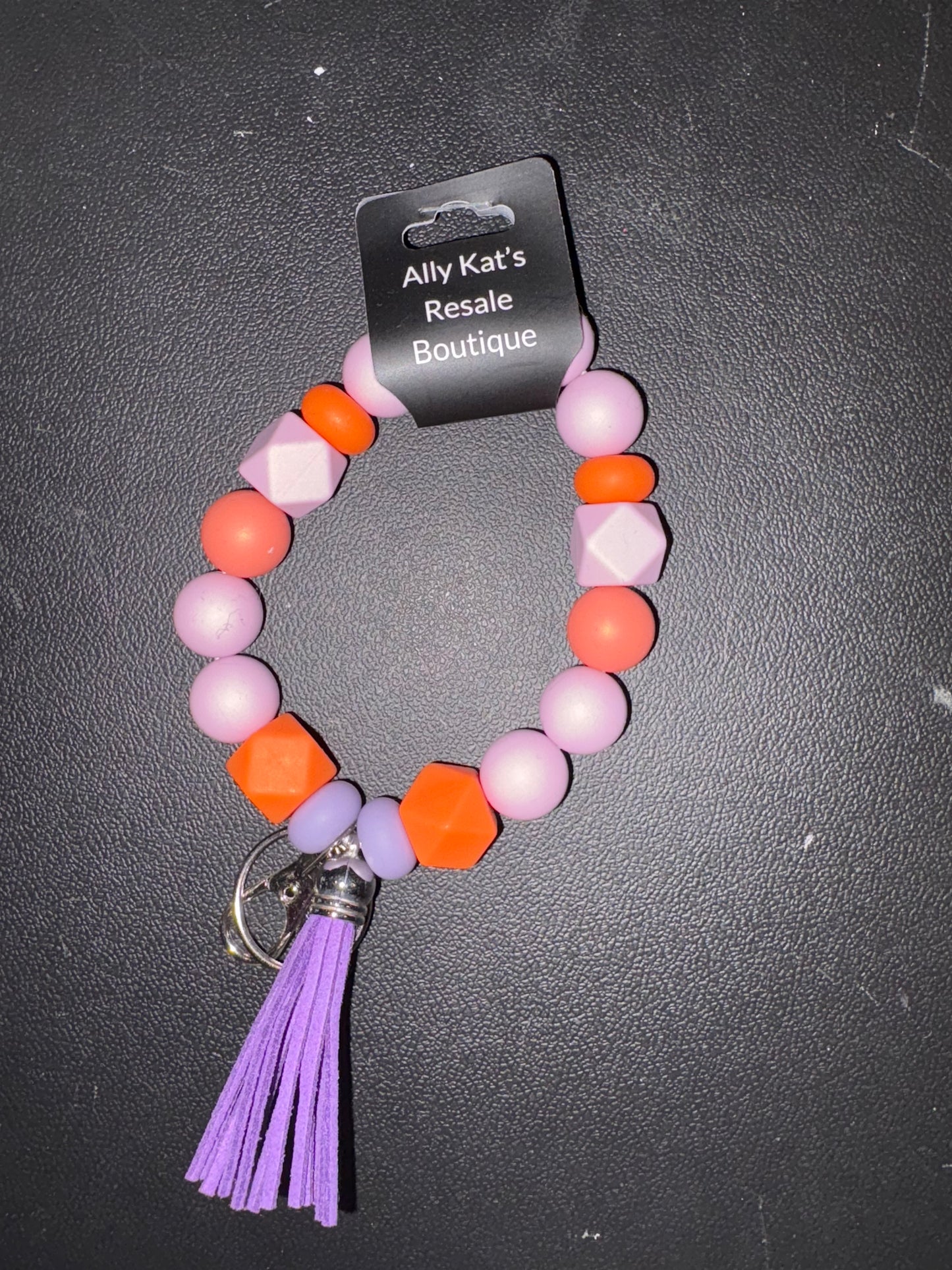 Silicone Bead Keychain Bracelets 10 different types to chose from