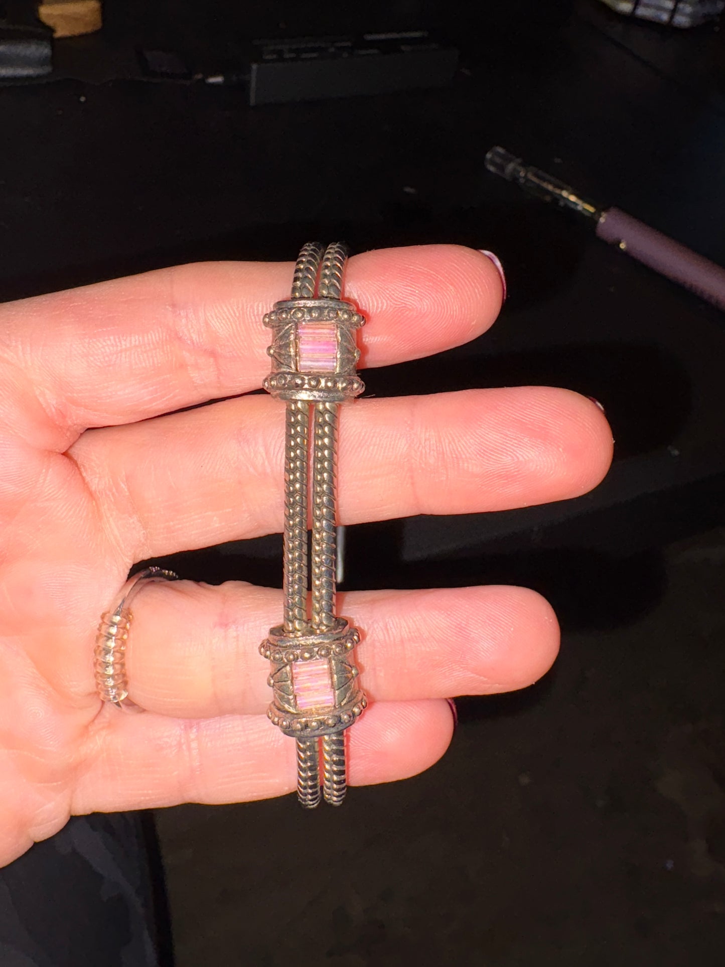 Silver and Gold Toned Charm braclets