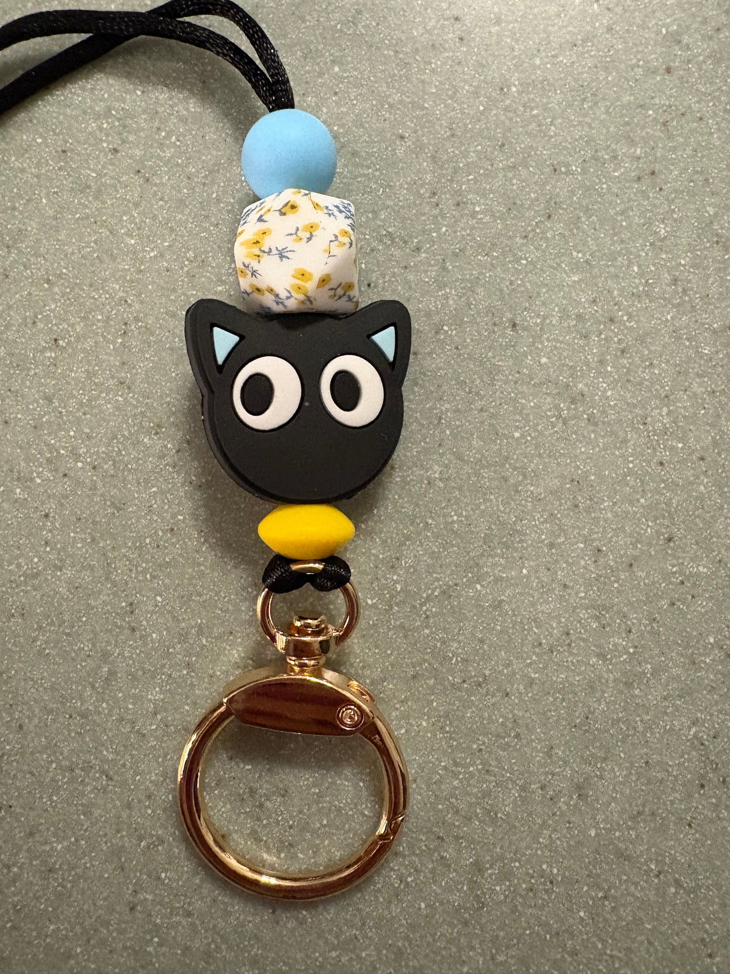 Black Cat Lanyard