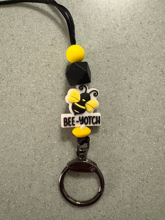 Bee-Yotch Lanyard