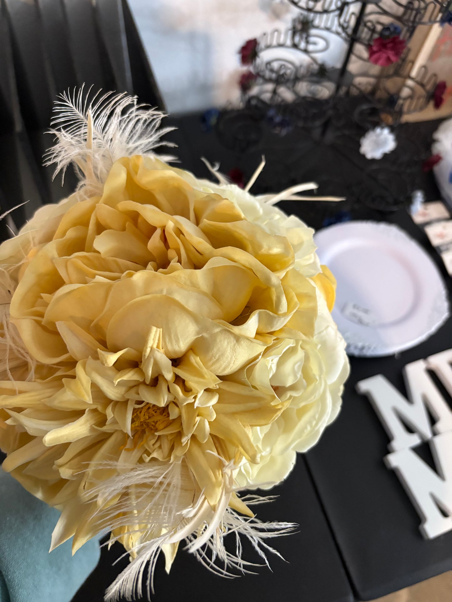 Beautiful artificial wedding bouquet