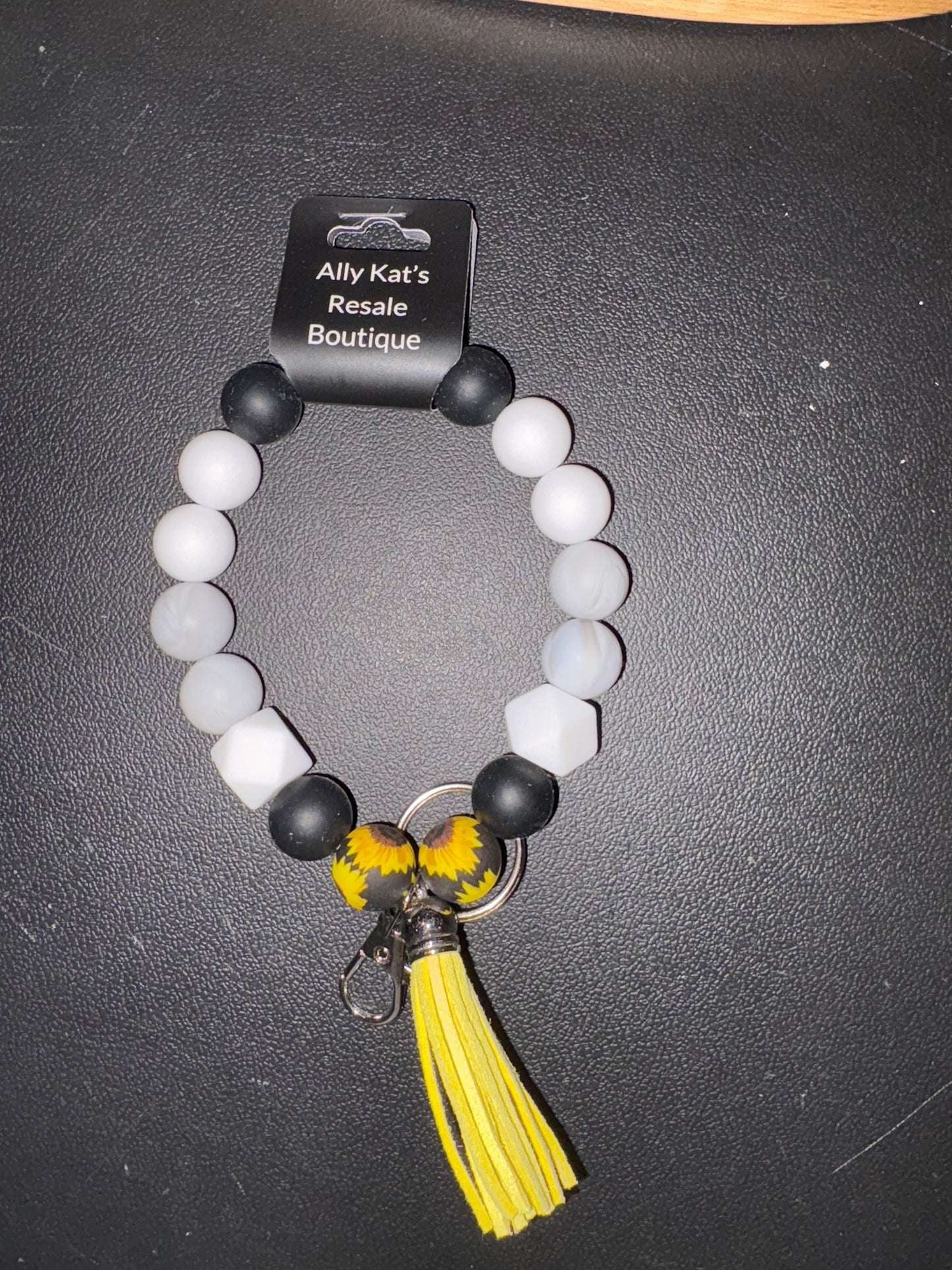 Silicone Bead Keychain Bracelets 10 different types to chose from