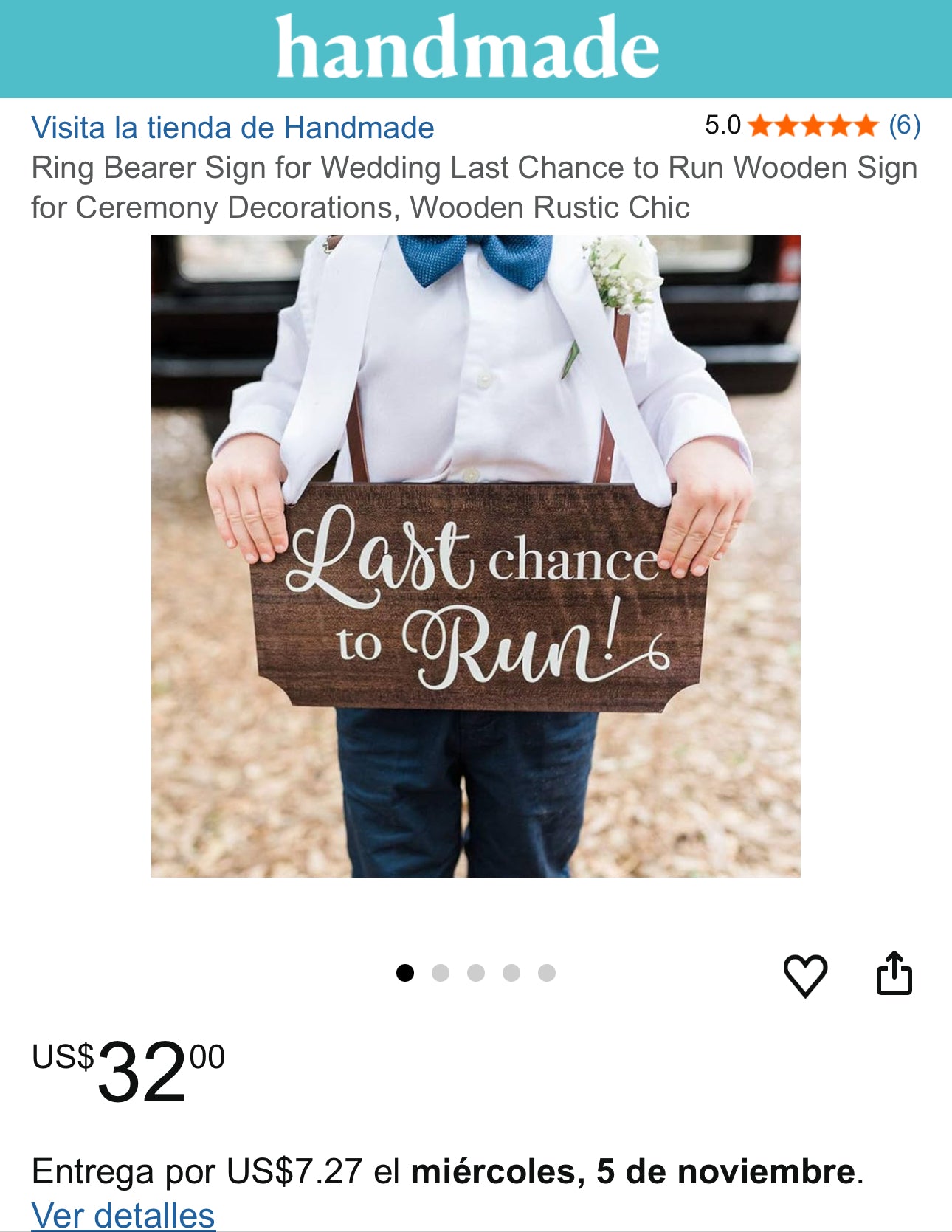Last chance to run - wooden wedding sign ring bearer