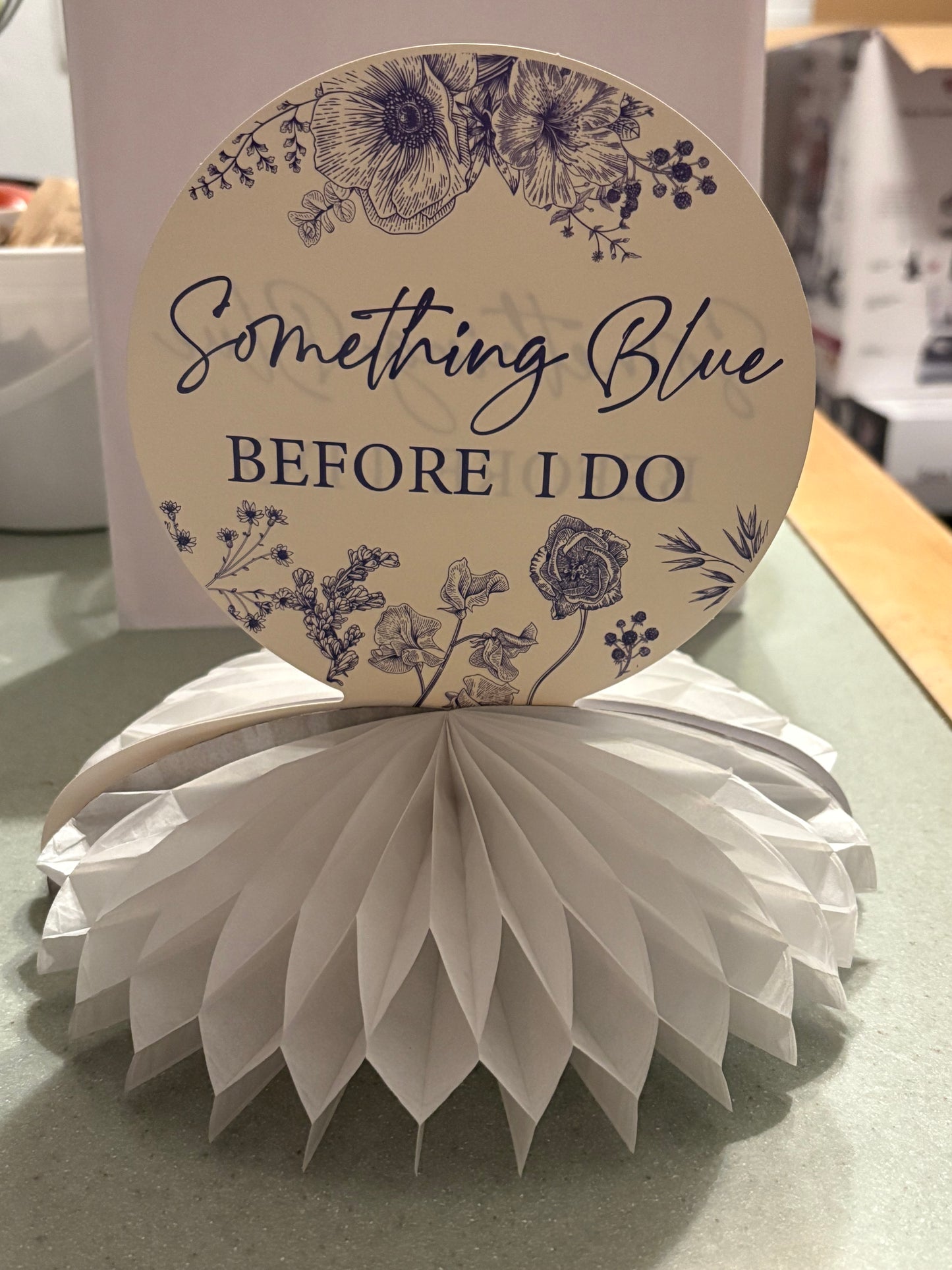 Something Blue Before I Do Decor