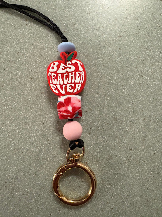 Best Teacher Ever Lanyard