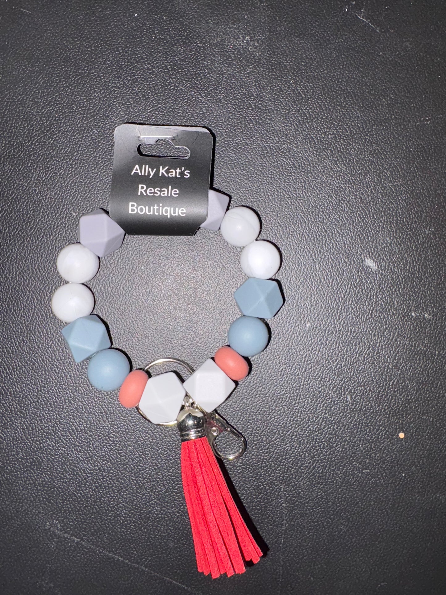 Silicone Bead Keychain Bracelets 10 different types to chose from