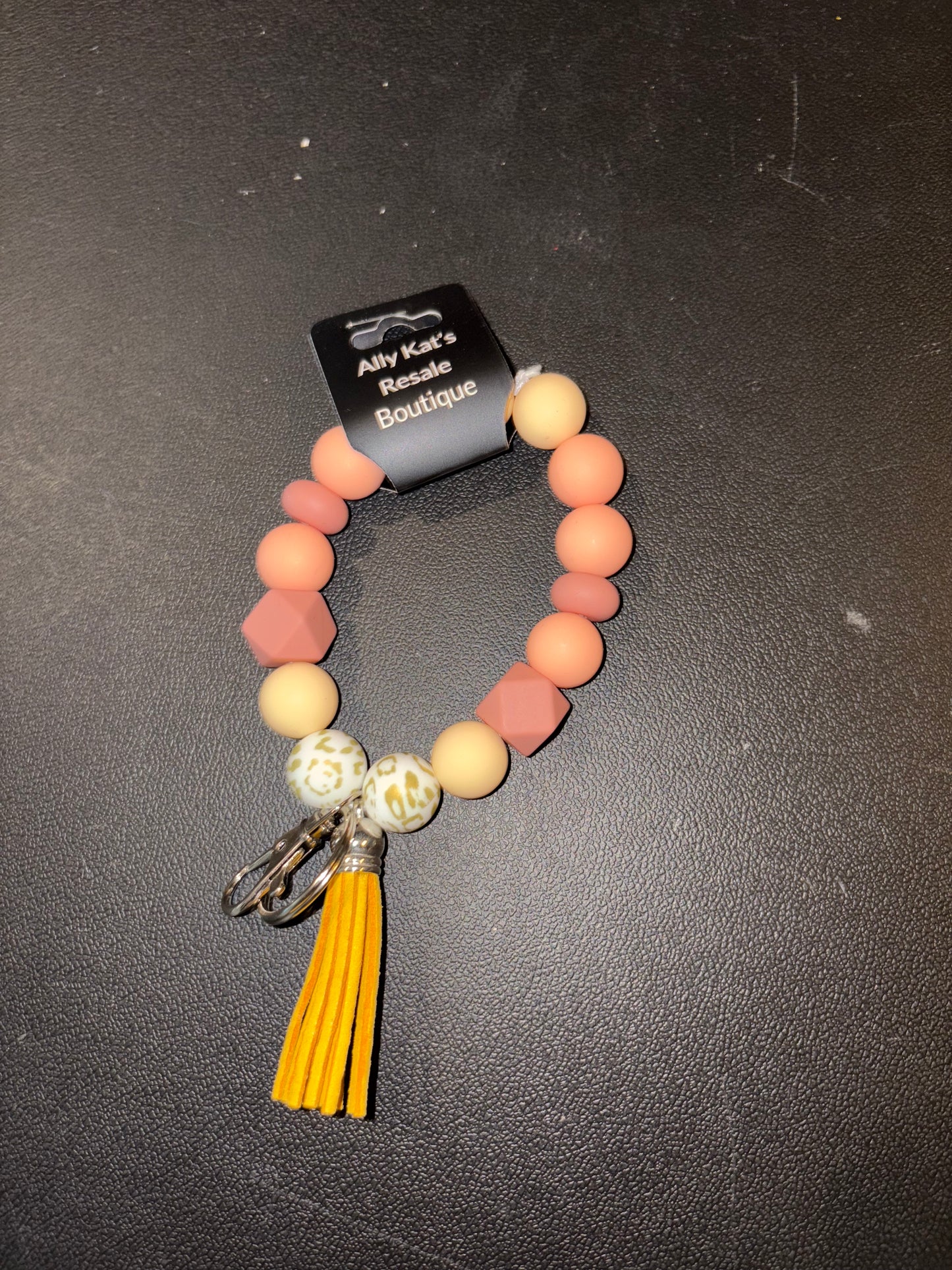 Silicone Bead Keychain Bracelets 10 different types to chose from
