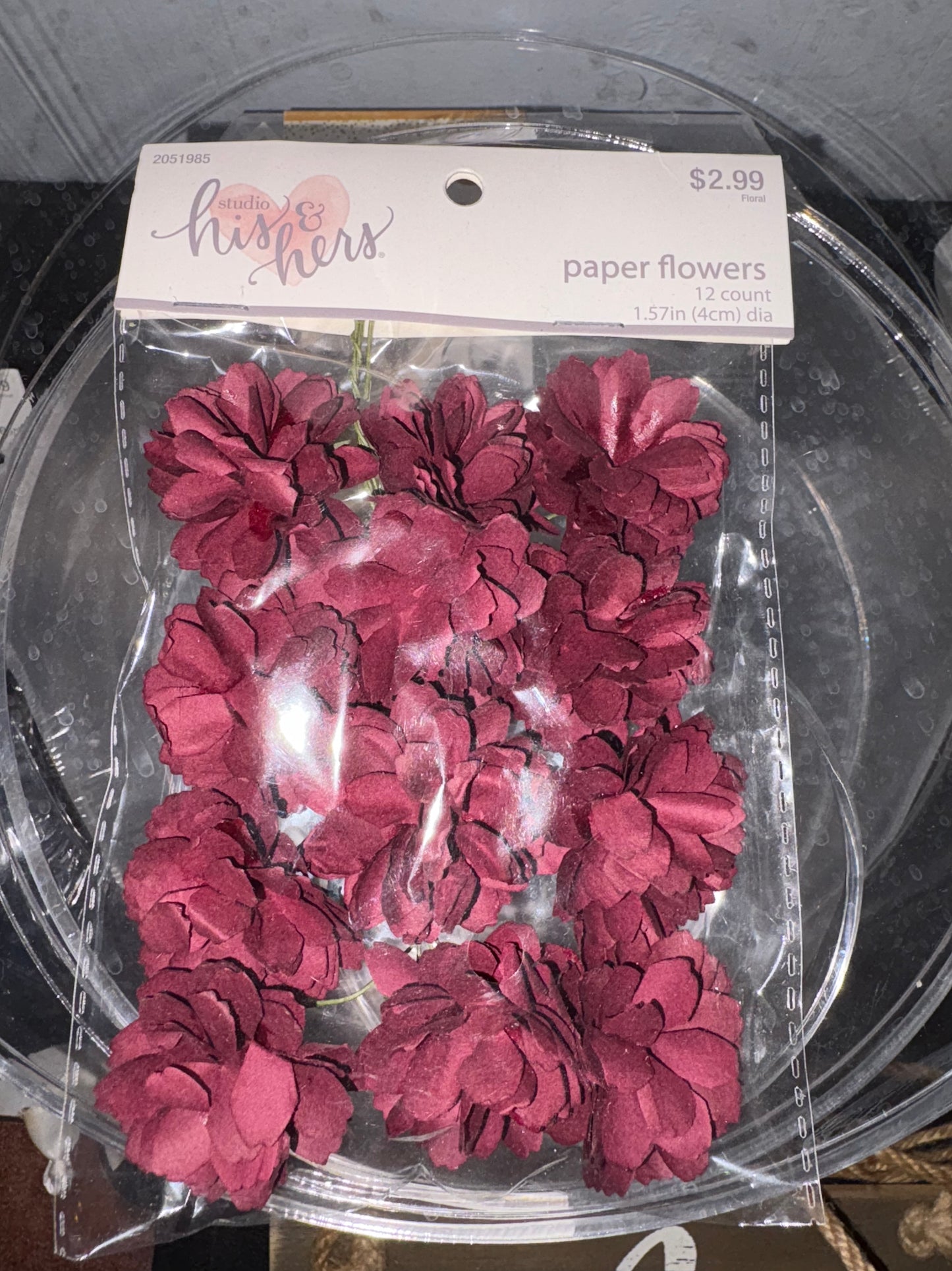 Paper flowers by his & hers