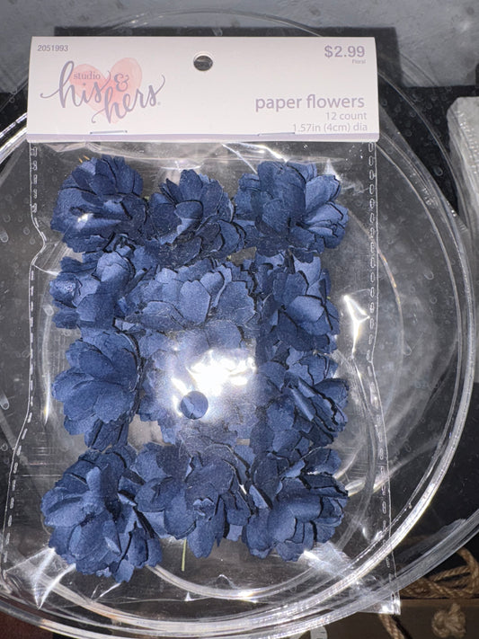 Paper flowers by his & hers