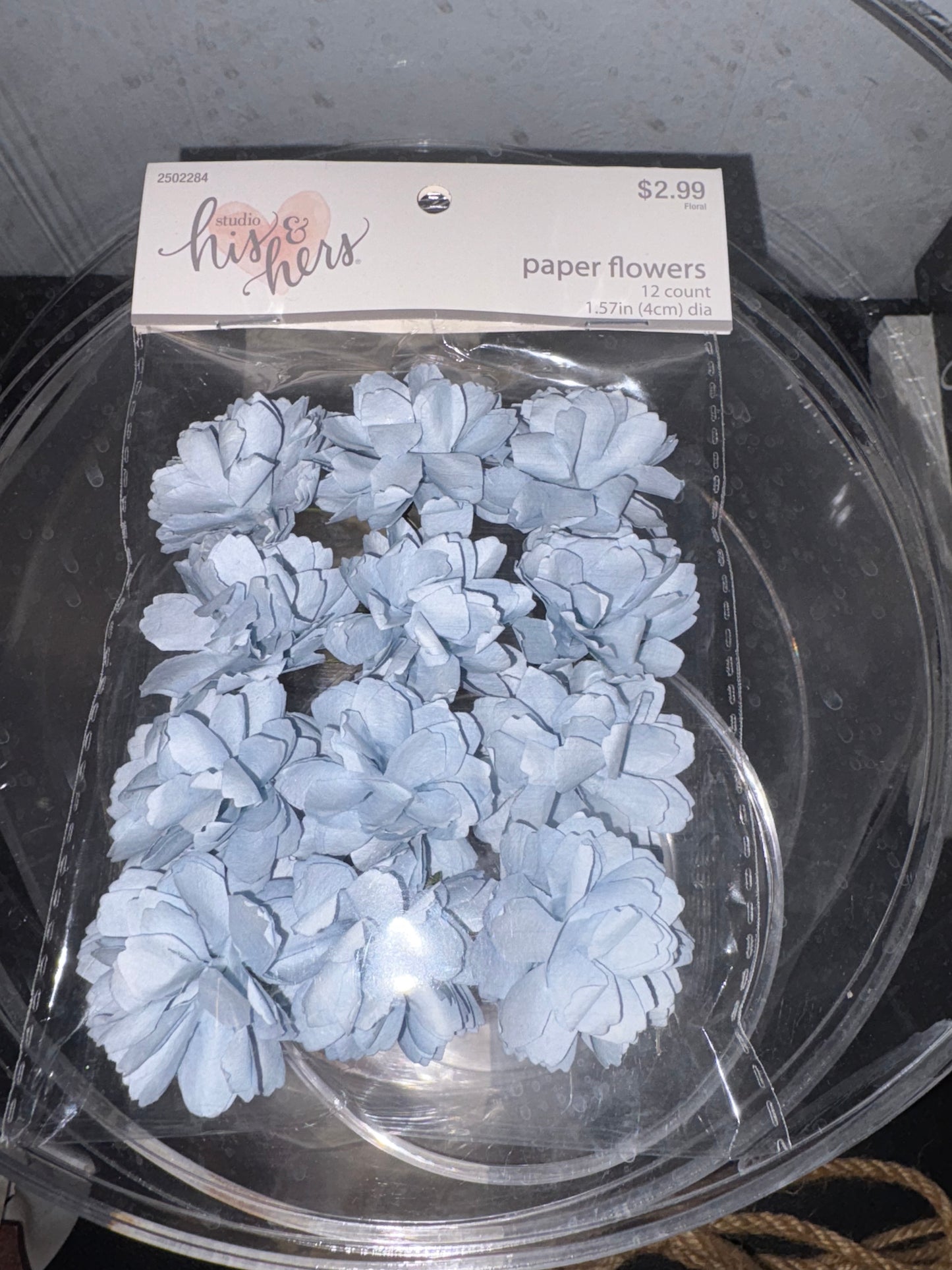Paper flowers by his & hers