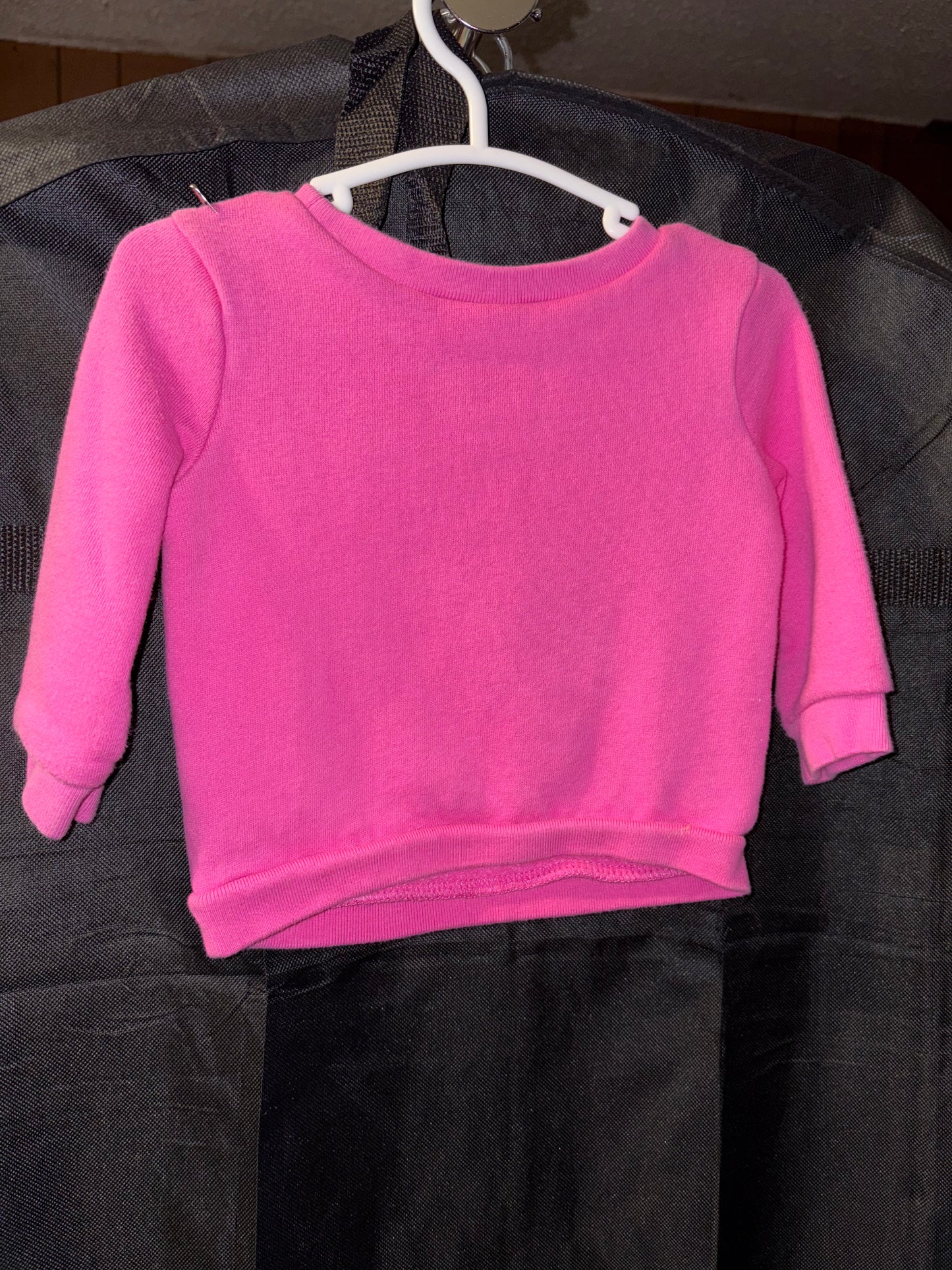 Girls 6 month, Carters Hot Pink with Gold Glitter Decal