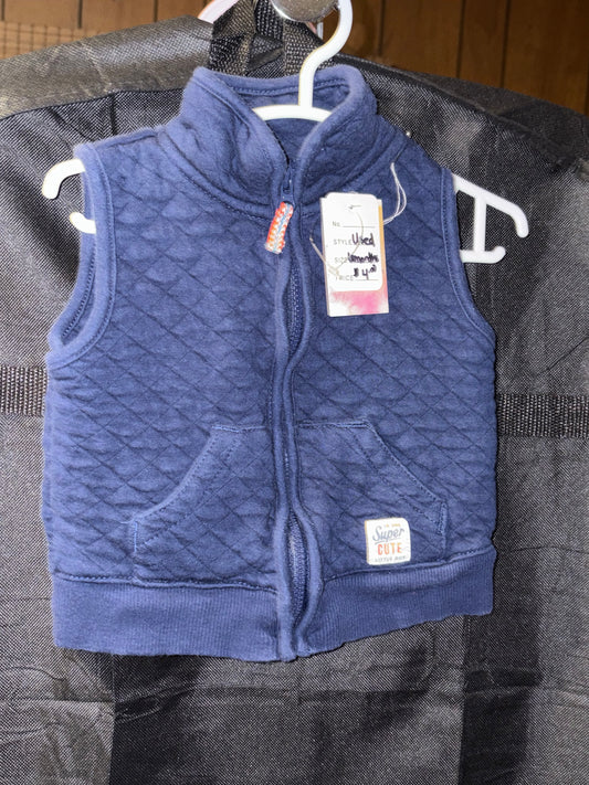 6 months, Boys, Carter’s brand, navy quilted vest