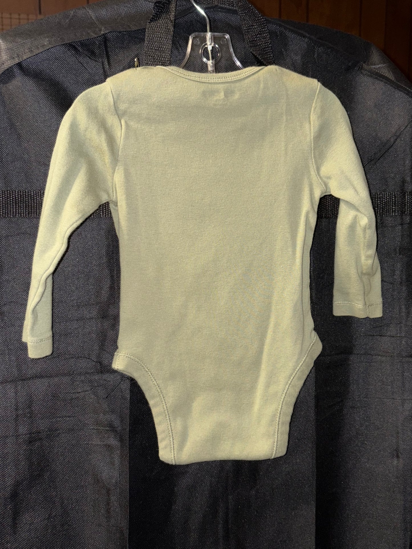 6-12 month, boys Old Navy, Olive Green Onesie