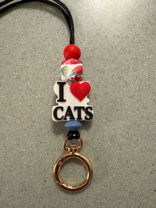 I love Cats Lanyard