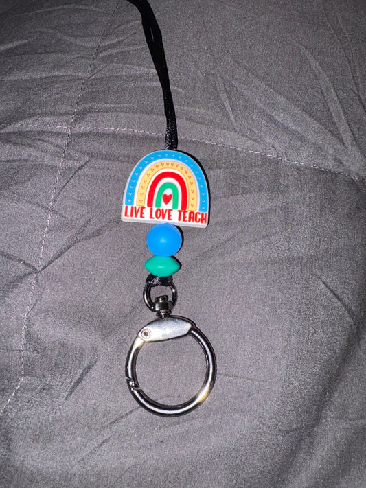Live Love Teach lanyard