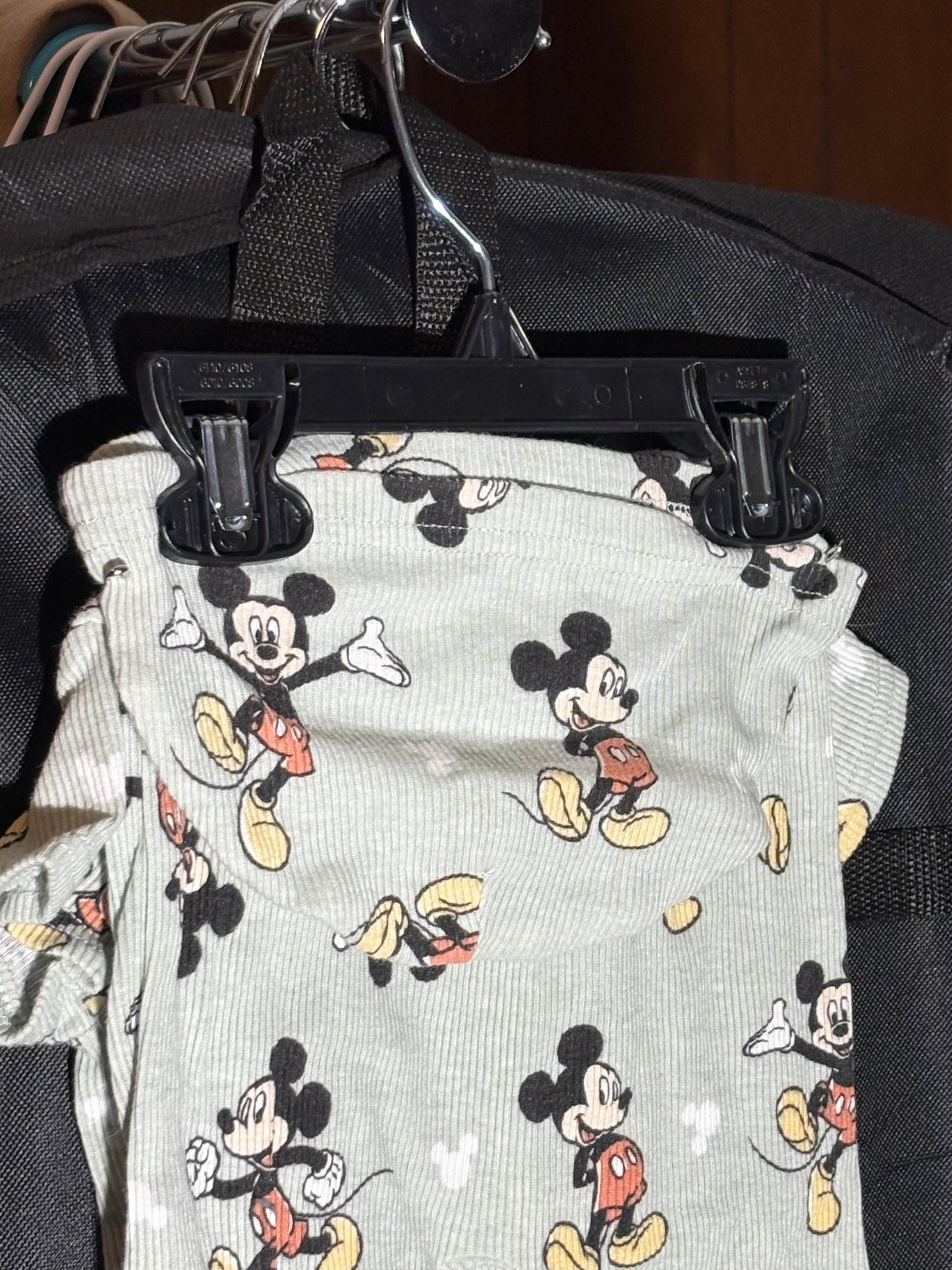 Size 6-9 month, Disney Baby Brand, Light Green Mickey Outfit