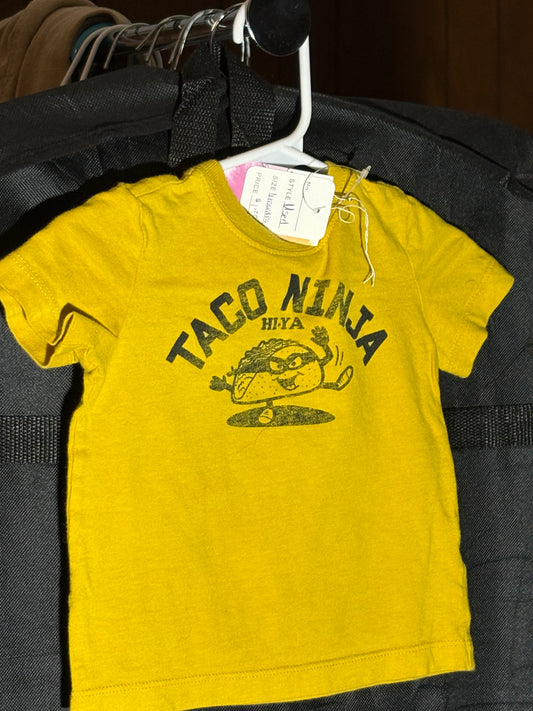 Size 6 month, OshKosh Brand, Yellow Tshirt