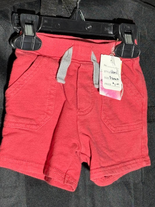 Size 3-6 month, Circo Brand, Red shorts