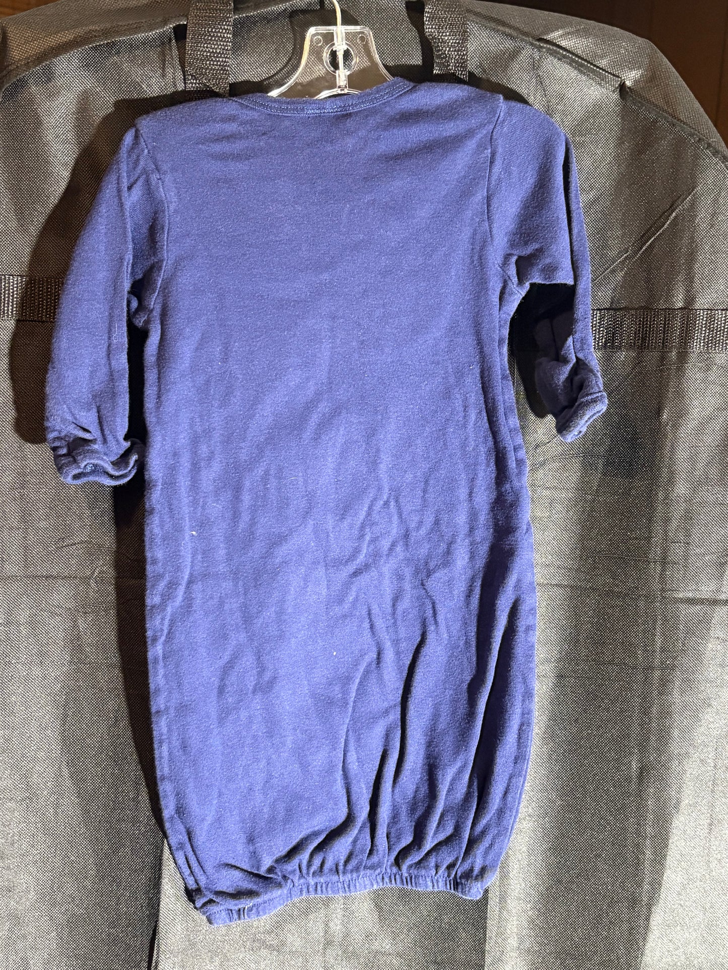 Size 0-6 month sleeper, Gerber brand, Navy blue