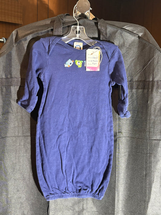 Size 0-6 month sleeper, Gerber brand, Navy blue