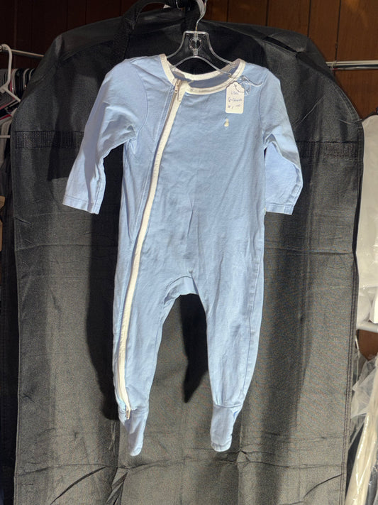 Size 6-12 month, light blue sleeper