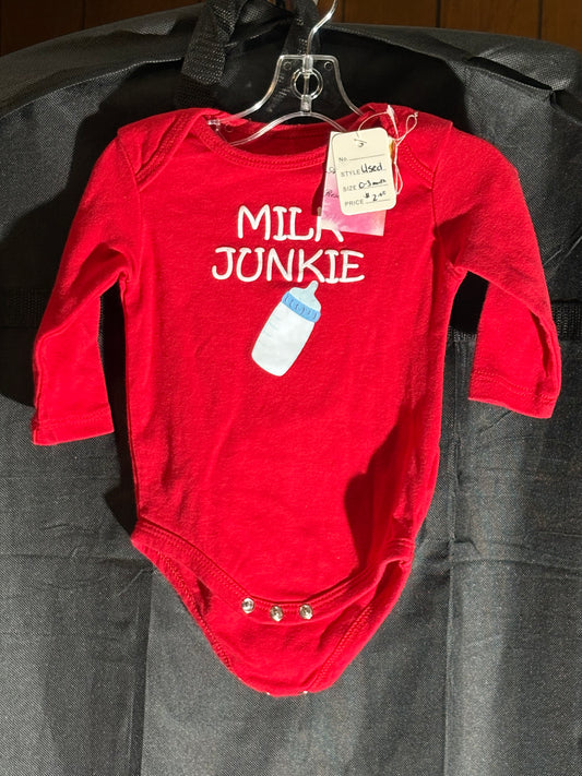 Size 0-3 month, Kidgets brand, Milk Junkie