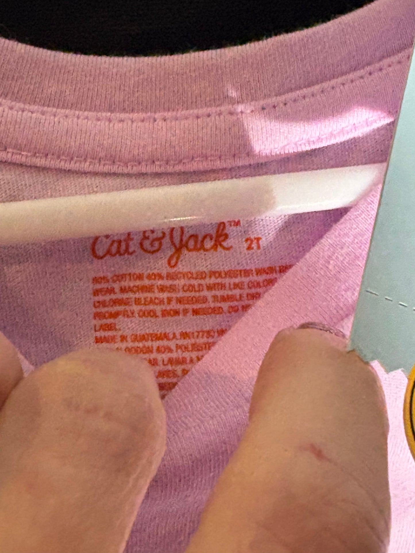 Size 2T, pink Cat & Jack tshirt