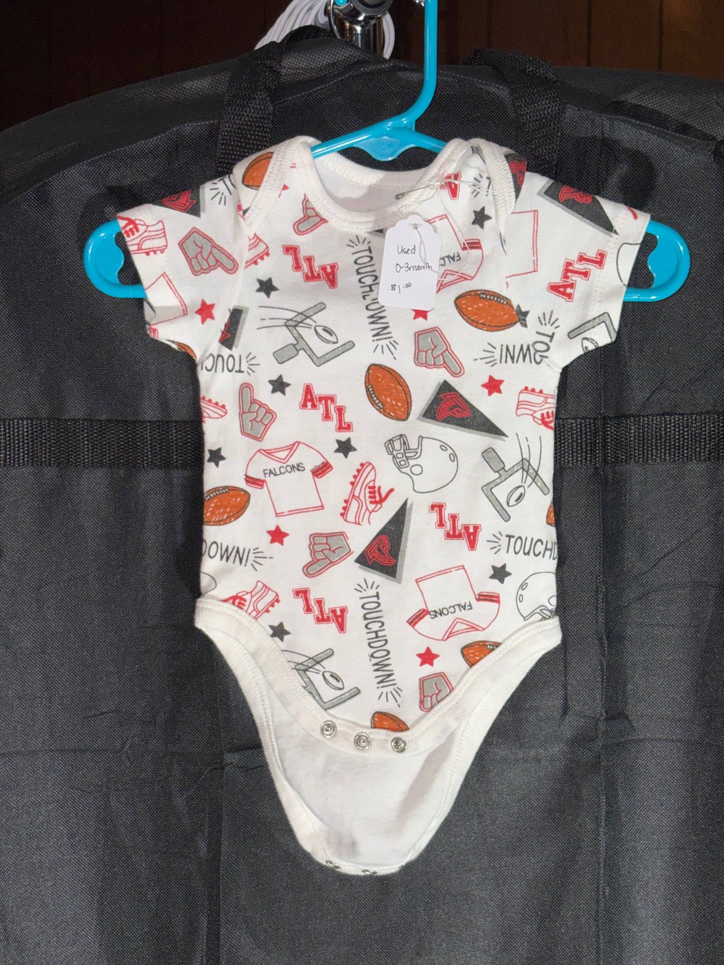 Size 0-3 month Atlanta Falcons onesie