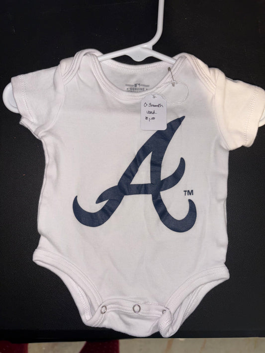 Size 0-3 month, Atlanta Braves Onesie