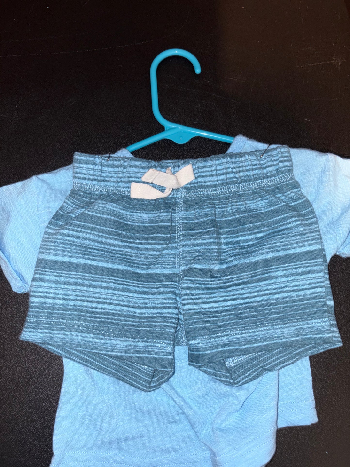 Size 0-3 month, Carters Brand, Daddy’s sidekick, blue outfit
