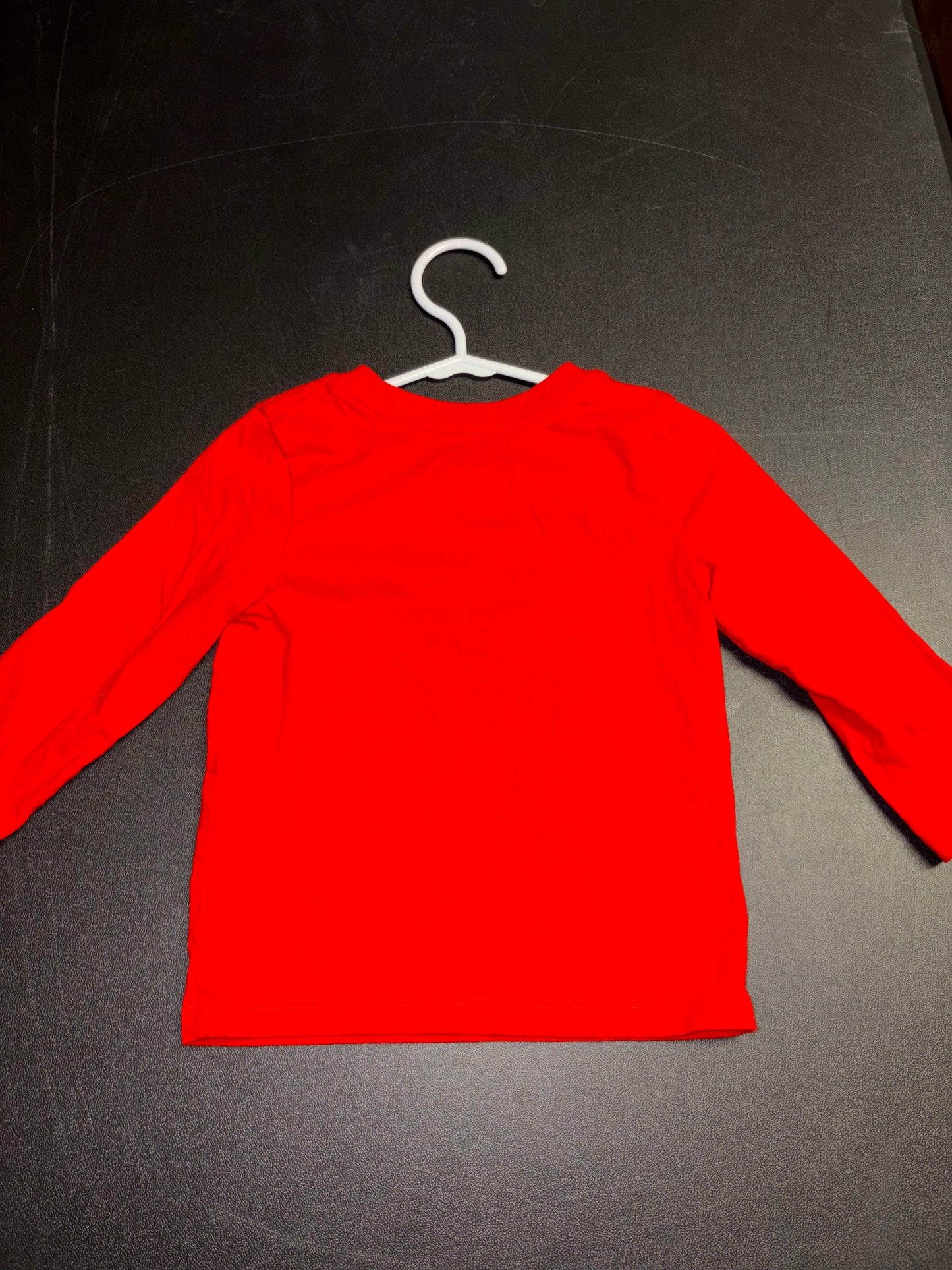 Size 18 month, New long sleeved red shirt, car themed