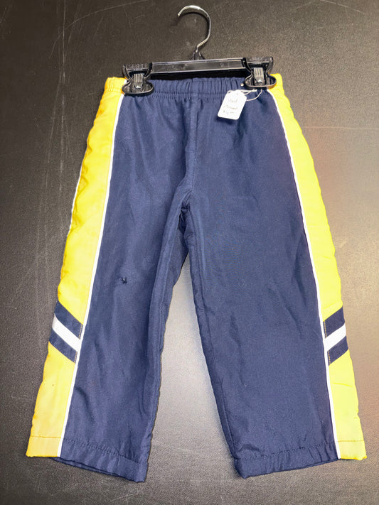 Size 24 month thick pants, Navy and Yellow