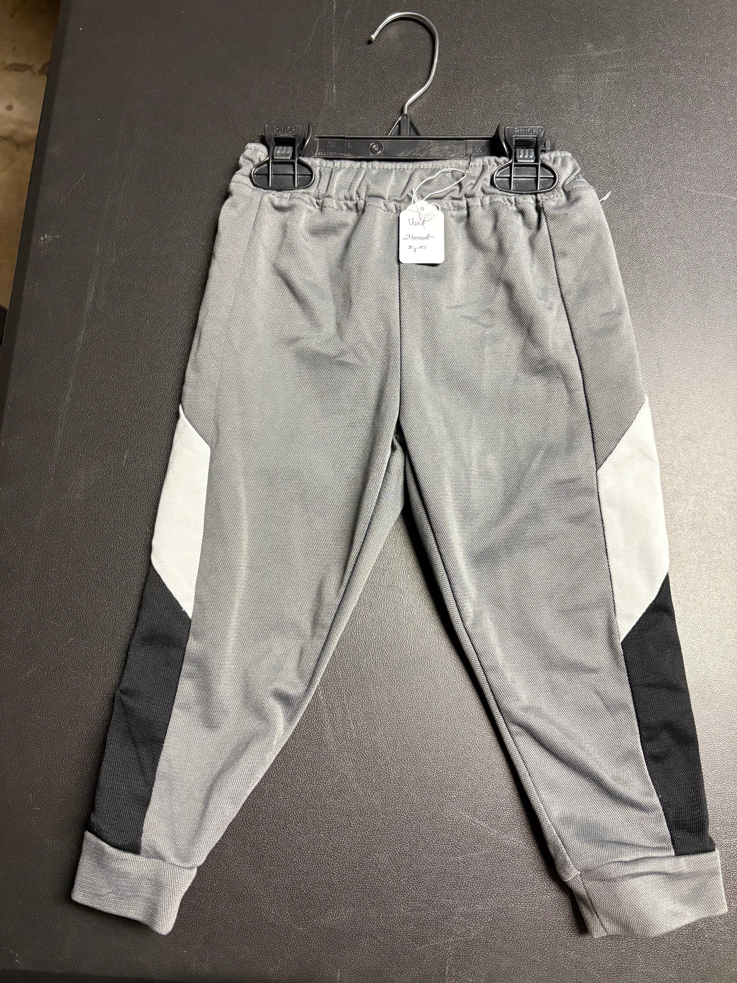Size 24 month, boys sports pants, Gray and black