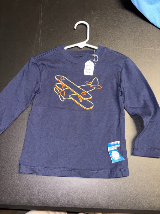 Size 24 month, New with Tags, Navy long sleeved shirt