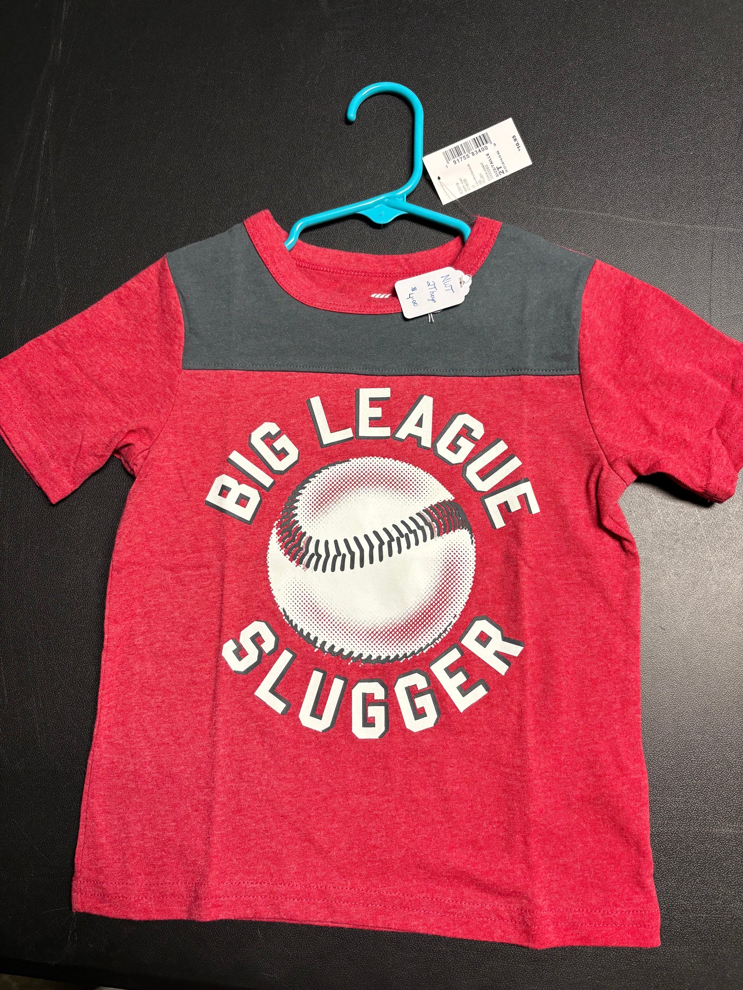 Size 2T Big League Slugger Tshirt, NWT