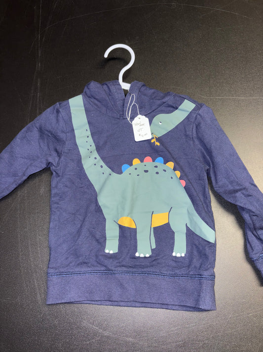 Size 2T Navy dinosaur Hoodie