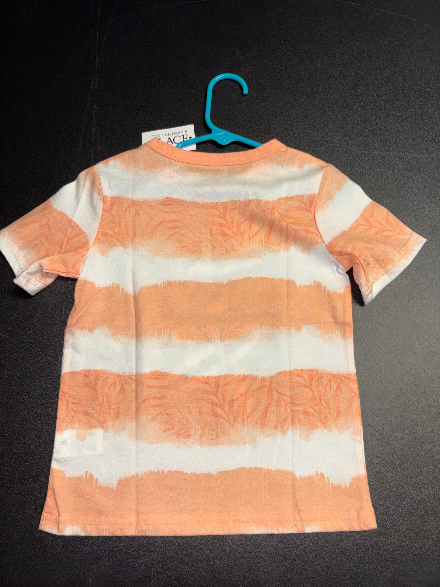 Size 3T, The Children’s Place Brand, Orange and white striped, Trex Tshirt, NWT